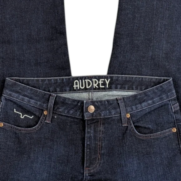 Kimes Ranch Audrey Bootcut Jeans Dark Wash Western USA Made 8x34 J1863 - Picture 7 of 9